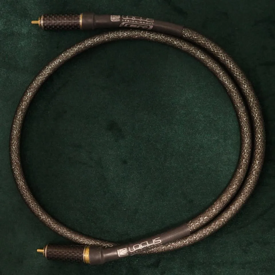 1M Locus Designs Core Digital Pure Silver SPDIF Cable image 1
