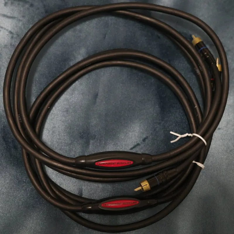 2 Meter Transparent MusicLink RCA Cable