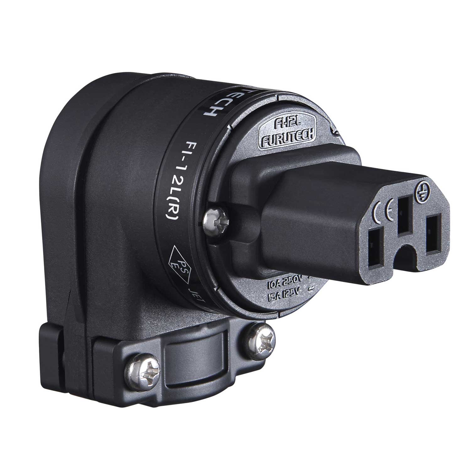 Furutech FI-12L(R) Right-Angle C15 IEC Connector